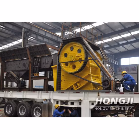 オリジナル採石場岩石プロセス移動式破砕プラント採石場岩石プロセス移動式破砕プラントを備えた石粉砕機マシン
