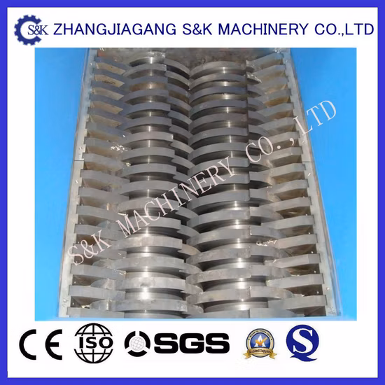 プラスチック PVC HDPE パイププロファイルクラッシャーマシンボトル/塊ホース木材/フィルム/ビッグバッグ一軸シュレッダーグラインダー/粉砕/粉砕/リサイクルマシン